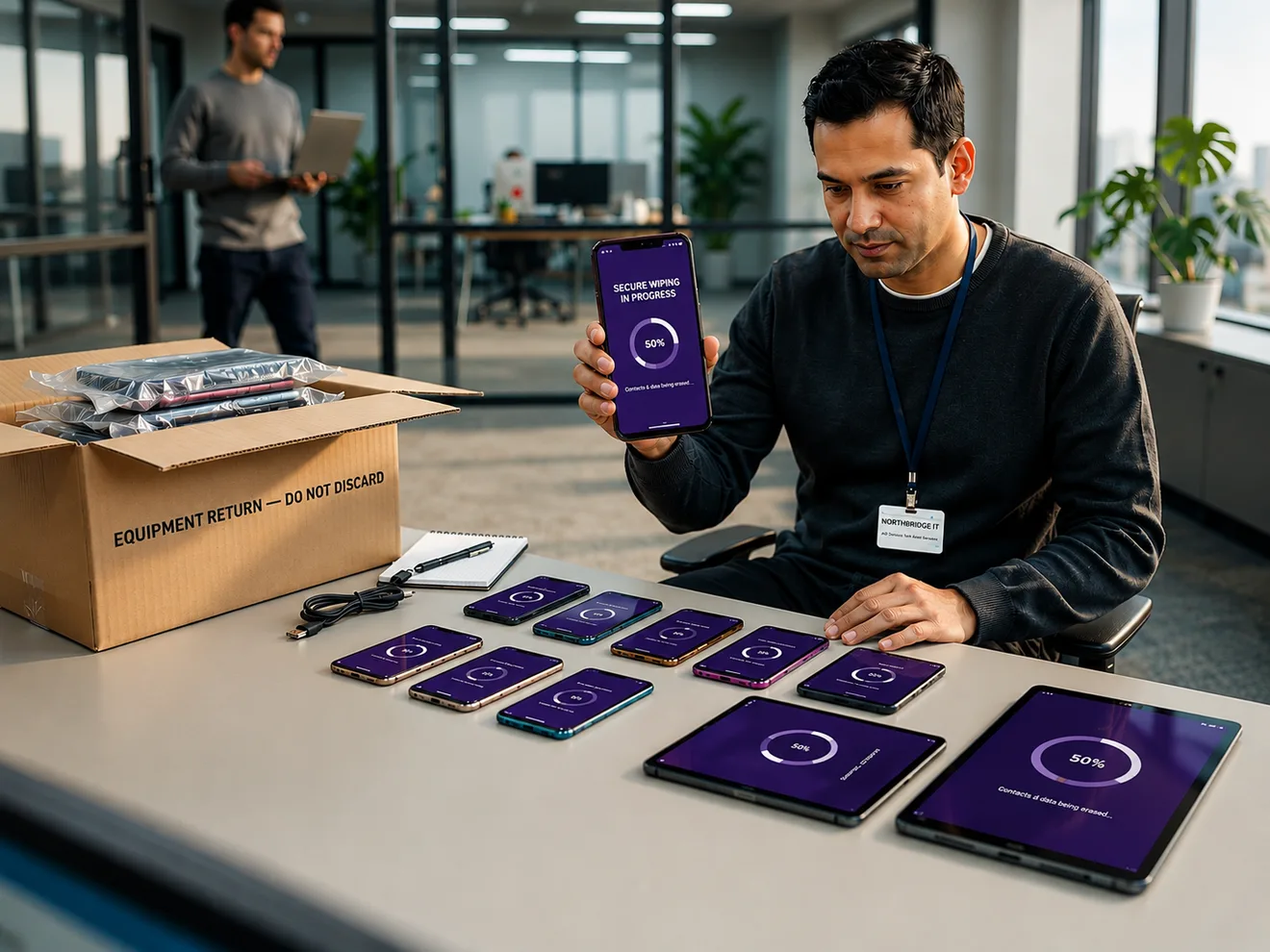 Wipe, reset or retire devices